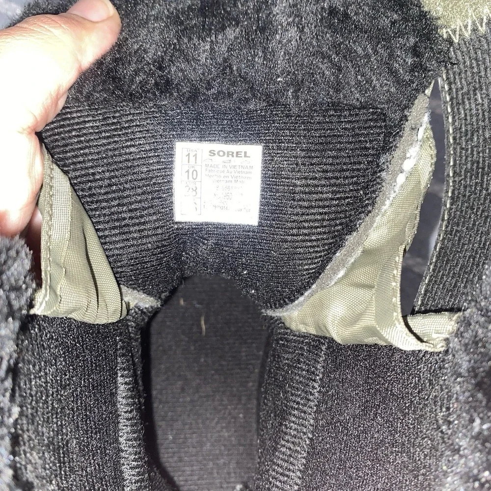 Sorel Kids 11 Green Duck Insulated Faux Fur Boots‎